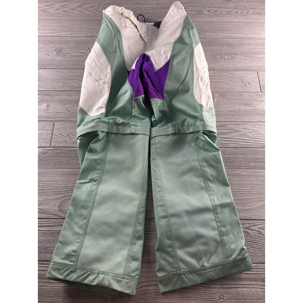 Thor Motocross Dirtbike Offroad Convertible Pants Static Green Women’s Size 7/8